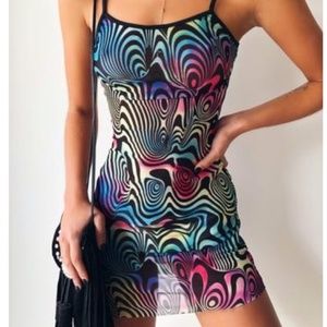 Colorful Mesh Dress